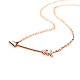 Ожерелья с подвесками в виде стрелок из стерлингового серебра Tinysand Chic 925 TS-N019-RG-18-2
