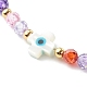 Adjustable Cubic Zirconia Beads Nylon Thread Slider Bracelets BJEW-JB06366-04-4
