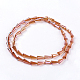 Electroplated Glass Beads Strands EGLA-R014-M-2