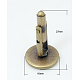 Antike Bronze Messing Manschettenknopf X-KK-E063-AB-NF-1