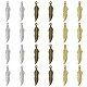 30pcs 3 pendentifs en alliage de couleurs FEAT-CJ0001-01-1