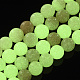 Hilos de cuentas de piedra luminosa sintética G-T129-12A-3