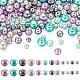 Cheriswelry 12 fili 12 stili di cottura di perline di vetro perlate dipinte perline rotonde HY-CW0001-03A-1
