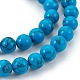 Chapelets de perles en turquoise synthétique G-E511-02-6mm-3