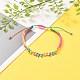 Adjustable Nylon Thread Braided Bead Bracelets BJEW-JB05594-04-5