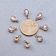 PandaHall 100 pcs Cubic Zirconia Alloy Drop Shape Charms Sets with 1mm Hole for Jewelry Making Light Gold Color 13x8x6mm ZIRC-PH0002-02KCG-5