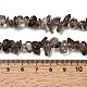 Природные дымчатый кварц чипов бисером нити&nbsp;F037-5