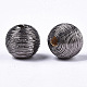 Perline di legno ricoperte con filo di poliestere WOVE-S117-18mm-03-4