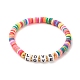 Heishi-Perlen-Armbänder aus Fimo BJEW-JB07242-01-2
