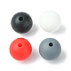 Round Food Grade Eco-Friendly Silicone Focal Beads SIL-F003-01C-2