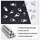 Unicraftale 14Pcs 7 Style Polished 316 Surgical Stainless Steel Lobster Claw Clasps STAS-UN0023-46-4