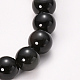 Bracelets extensibles perlés d'obsidienne naturelle BJEW-Q692-12-8mm-2