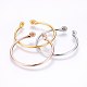 304 Stainless Steel Cuff Bangles Sets BJEW-P226-13-2