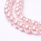 Eco-Friendly Dyed Glass Pearl Beads Strands HY-A008-6mm-RB033-3