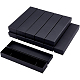Benecreat 12 упаковка 22.4x5.5x3 см черные ожерелья коробки для браслетов прямоугольная черная картонная шкатулка для драгоценностей с бархатным наполнением для юбилеев CBOX-BC0001-14-1