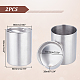 304 Stainless Steel Car Ashtray with Lid AJEW-WH0307-36-2