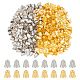 Nbeads 200 pièces 2 couleurs capuchons de perles en alliage FIND-NB0004-73-1