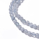 Chapelets de perles en aigue-marine naturelle X-G-F596-26-3mm-3