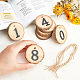Natural Wood Hanging Pendant Decorations HJEW-WH0021-12-3