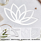 Creatcabin 3d lotus spiegel wandaufkleber acryl blume wanddekor art decals selbstklebendes wandbild diy abnehmbar umweltfreundlich für zuhause schlafzimmer wohnzimmer bad dekoration 11.8 x 7.08 zoll AJEW-CN0001-35B-4