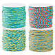 4 рулон хлопчатобумажной нитки для плетения 4 цветов&nbsp;OCOR-TA0002-76-1