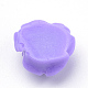 樹脂カボション  花バラ  青紫色  11x12x6~7mm CRES-Q197-28B-2