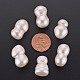 Perlas de perlas naturales keshi PEAR-N020-O01-4