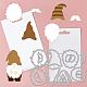 Globleland 2 ensemble 32 pièces Matrice de découpe de découpe gnome pour bricolage scrapbooking tasse à café en métal découpes pochoirs de gaufrage modèle pour la fabrication de cartes en papier décoration album artisanat décor DIY-WH0309-1214-3