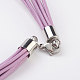 Cowhide Leather Cord Multi-strand Necklaces NJEW-PH00985-03A-2