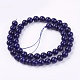 Lapis naturels teints brins de perles lazuli G-R173-8mm-01-2