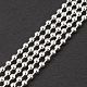 304 Stainless Steel Ball Chains Multi-strand Bracelet for Women BJEW-G669-11S-3