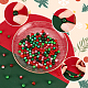Ahadermakerdiyラウンドビーズジュエリー作りクリスマス用検索キット  アクリル＆ガラス＆ポリマークレイラインストーンビーズを含む  ミックスカラー  180個/箱 DIY-GA0003-52-4