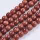Synthetic Goldstone Bead Strands X-G-R193-04-6mm-1