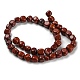 Agata rossa naturale fili di perle G-F464-38-3