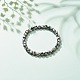 Bracelets extensibles avec perles en agate naturelle BJEW-JB08252-01-2
