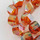 Electroplated Glass Bead Strands EGLA-R037-8x8mm-M-2