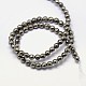 Natural Pyrite Beads Strands G-L031-4mm-03-3