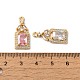 Латунные подвески KK-C062-020G-3