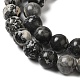 Natural Black Agate Beads Strands G-M402-D02-4