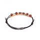 Cowhide Leather Cord Bracelets BJEW-JB04494-04-3