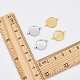 Unicraftale kit de fabrication de bracelet à maillons ronds plats avec dôme vierge DIY-UN0004-53-3