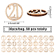 NBEADS 3 Sets Number Wooden Calendar WOOD-WH0017-03-2
