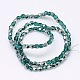Faceted Electroplate Glass Round Beads Strands EGLA-J050-H03-3