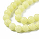 Synthetic Luminous Stone Round Beads Strands G-T136-01A-07-3