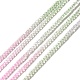 Transparent Gradient Color Glass Beads Strands GLAA-H021-01A-02-2