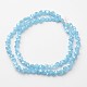 Chapelets de perles en verre électroplaqué EGLA-J138-A-PL07-2