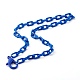 Collares personalizados de cadena de cable de plástico abs NJEW-JN03480-2