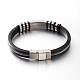 Leather Bracelets BJEW-M102-02-3