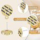 DICOSMETIC 40Pcs Round Earring Findings Flat Round Mesh Stud Earrings Golden and Black Alloy Earring Studs with Raw Pins and 1.6mm Loop 50Pcs Plastic Ear Nuts for DIY Earring Crafts ENAM-DC0001-19-4