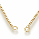 Adjustable Brass Necklace Making KK-Q746-003G-3